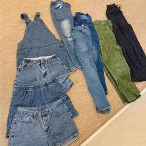 Assorted shorts and pants